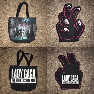 Lady Gaga VIP Tote Bag with Foam Finger
